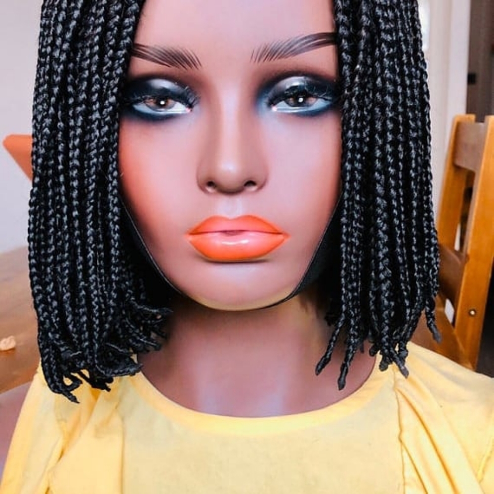 Box braid bob unit full lace